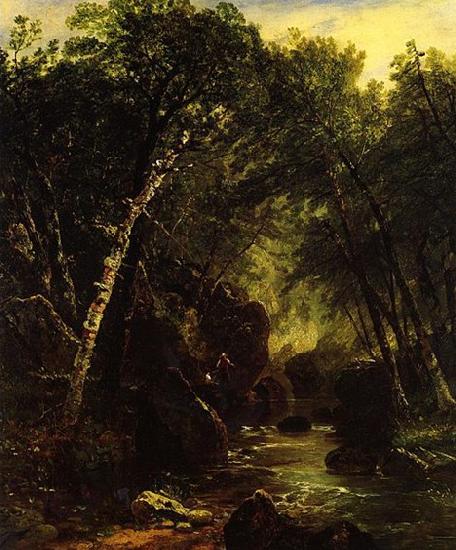 John Frederick Kensett Trout Fisherman